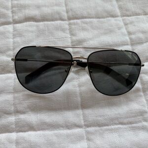Prada Black and Silver Sunglasses